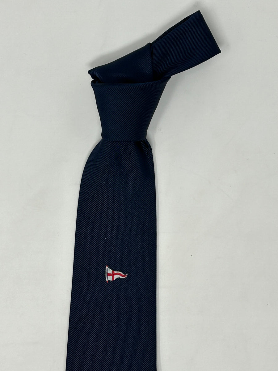 Frederick Thomas Designer Uomo Cravatta - Scuro Blu Navy & Verde - Repp Club - Foto 6