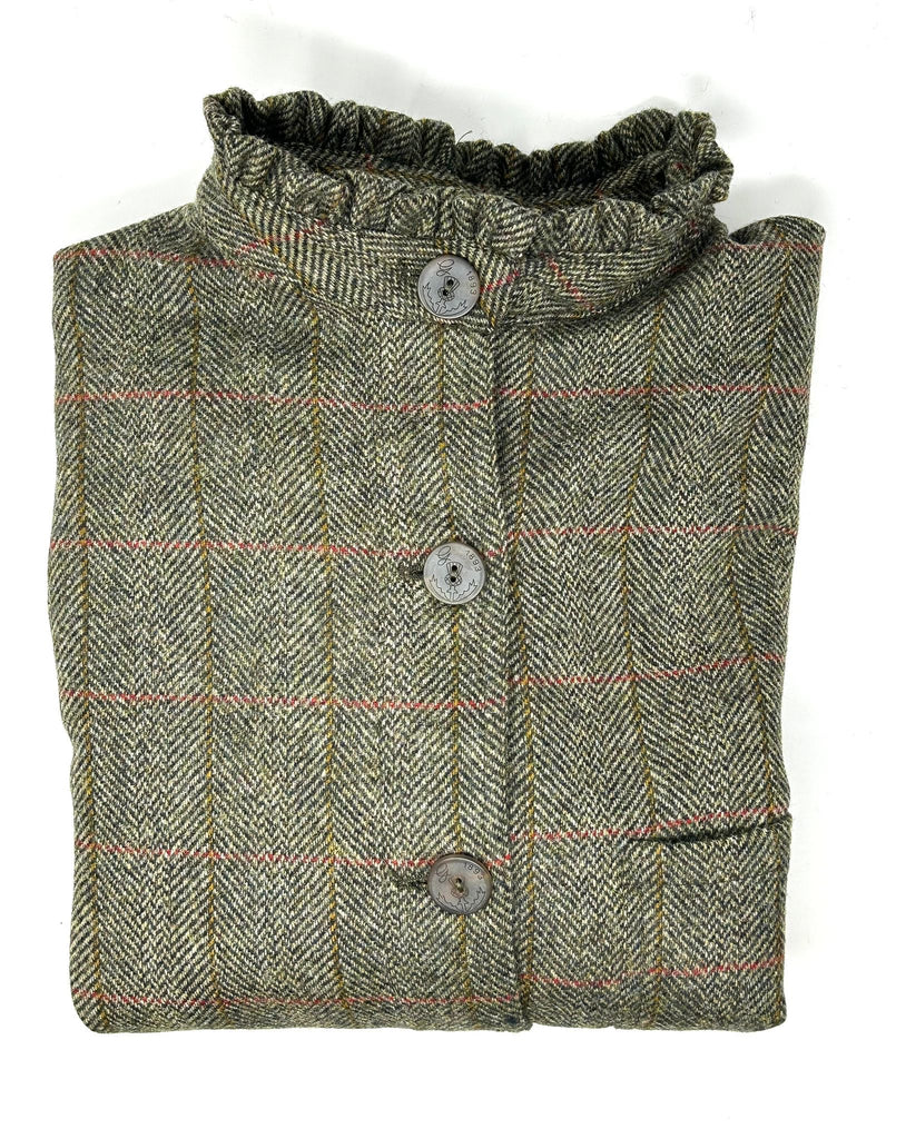 GIACCA DEL CAMALLO "LADIES" MICRO ROUCHES HARRIS TWEED - 3 COLORI - Ghiglino1893