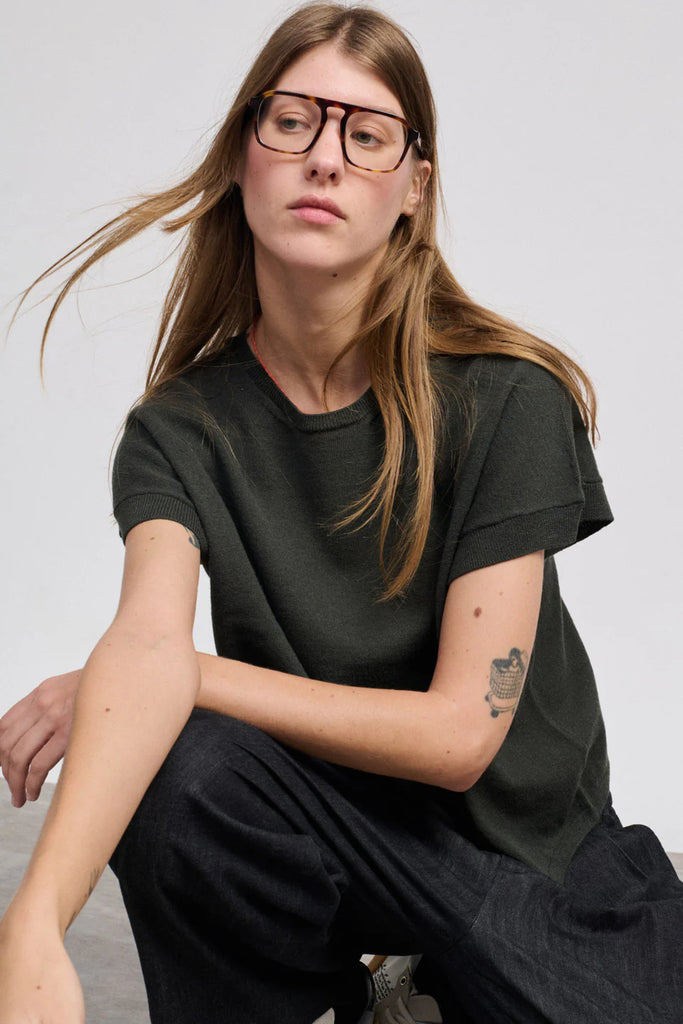 SMANICATO “LAKE” LANA MERINOS BEATRIZ FUREST - KAKI - Ghiglino1893