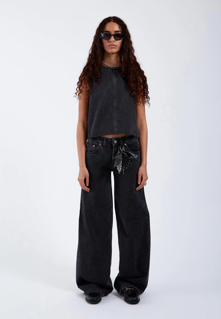 JEANS RHUE DR.DENIM - RETRO BLACK - Ghiglino1893