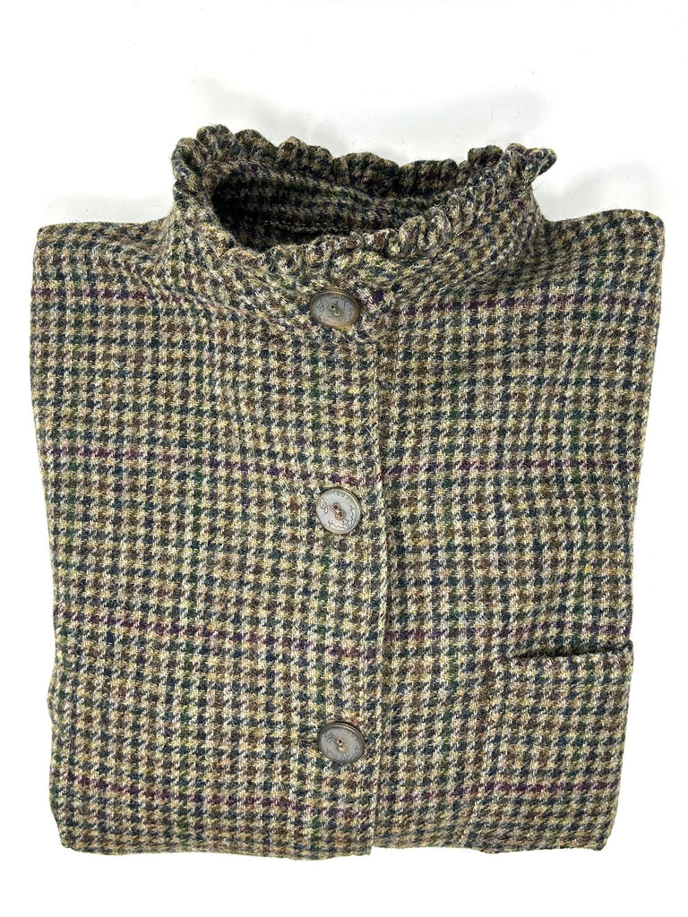 GIACCA DEL CAMALLO "LADIES" MICRO ROUCHES HARRIS TWEED - 3 COLORI - Ghiglino1893