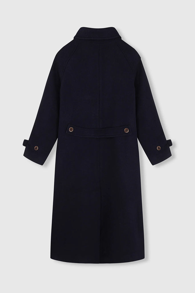 CAPPOTTO LUNGO BEATRIZ FUREST - BLU NAVY - Ghiglino1893