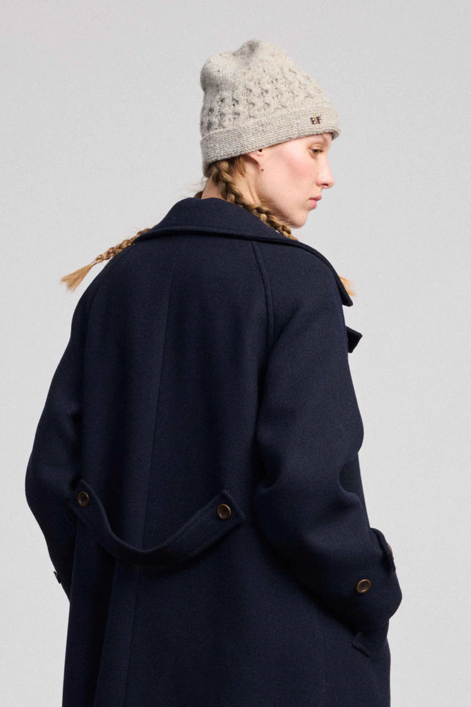 CAPPOTTO LUNGO BEATRIZ FUREST - BLU NAVY - Ghiglino1893