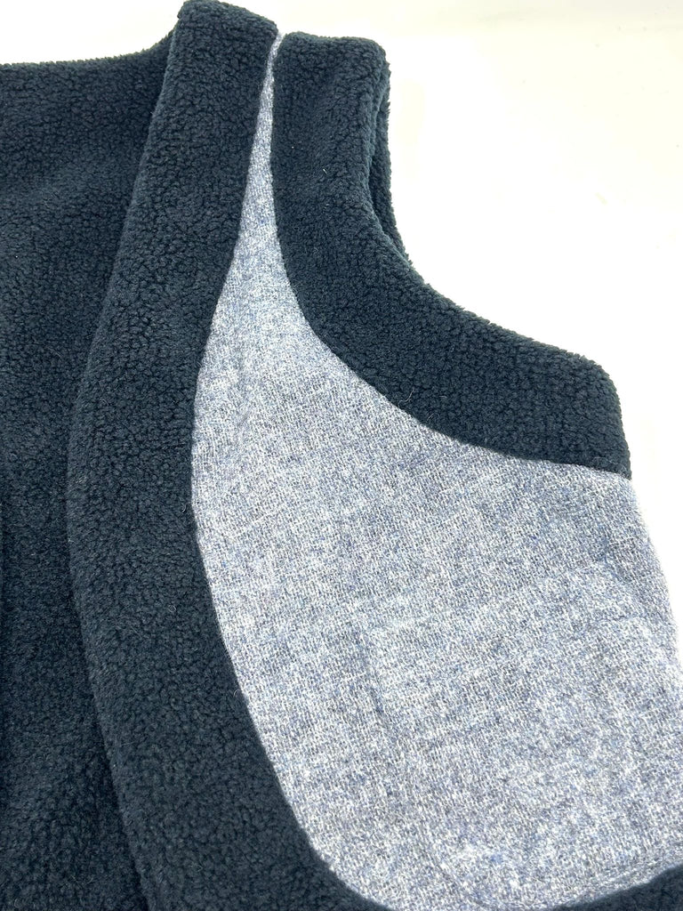 GILET "LOLA" REVERSIBILE HARRIS TWEED ORSETTO - 2 COLORI - Ghiglino1893