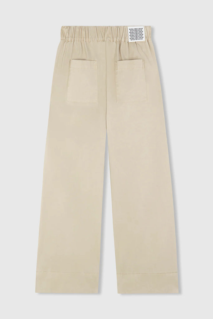 PANTALONI OUTSIDE CON PINCES BEATRIZ FUREST - PANNA - Ghiglino1893