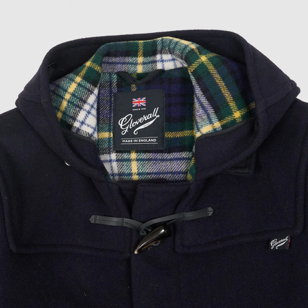 DUFFLE COAT MID-LENGHT GLOVERALL - NAVY DRESS GORDON - Ghiglino1893
