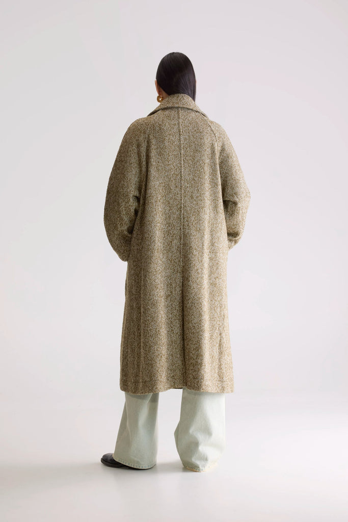 MAXI CAPPOTTO JULIETTE - SPIGA VERDE - Ghiglino1893