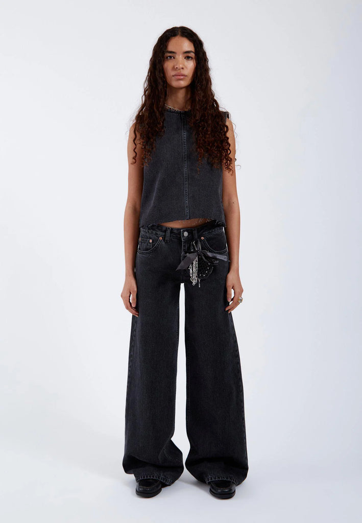 JEANS RHUE DR.DENIM - RETRO BLACK - Ghiglino1893