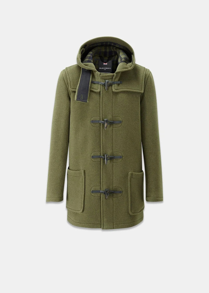 DUFFLE COAT MID-LENGHT GLOVERALL - LODEN - Ghiglino1893