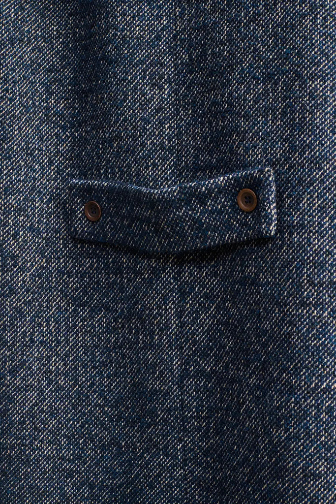 CAPPOTTO DOPPIOPETTO OVER BEATRIZ FUREST - BLU MELANGE - Ghiglino1893