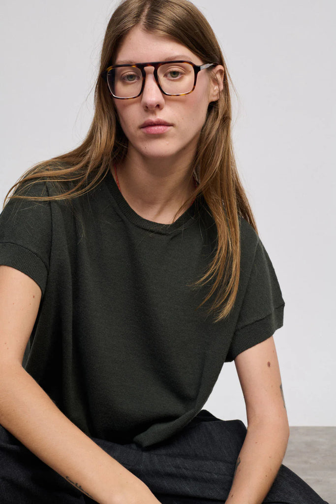 SMANICATO “LAKE” LANA MERINOS BEATRIZ FUREST - KAKI - Ghiglino1893