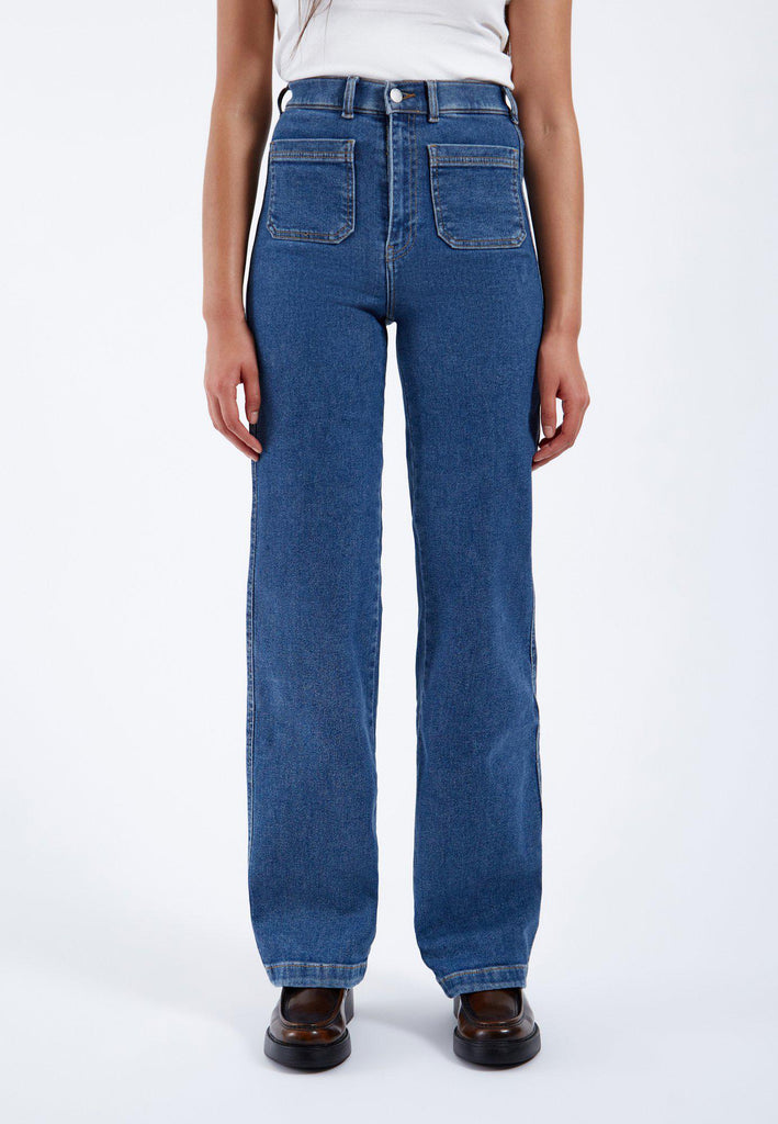 JEANS MOXY STRAIGHT PATCHE POCHET DR.DENIM - MID RETRO - Ghiglino1893