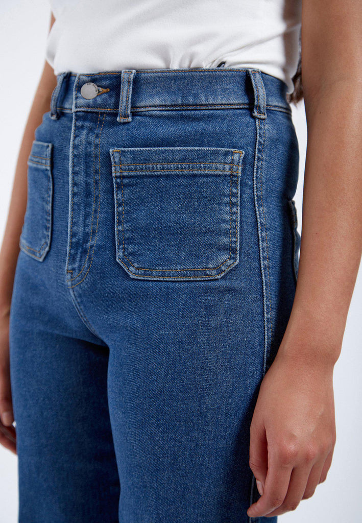 JEANS MOXY STRAIGHT PATCHE POCHET DR.DENIM - MID RETRO - Ghiglino1893