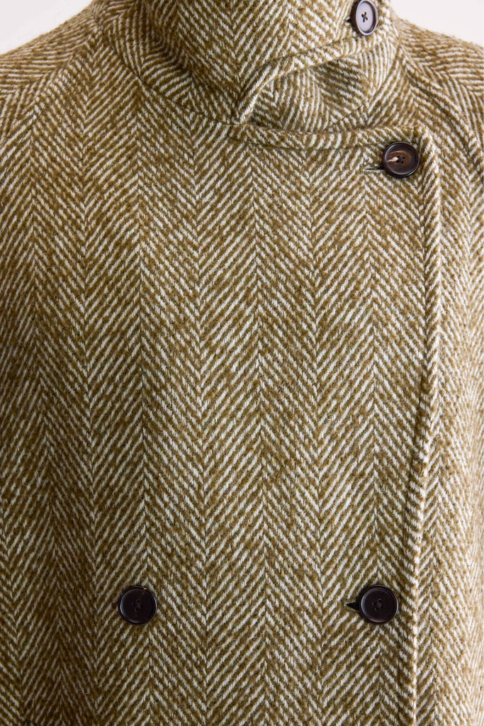 MAXI CAPPOTTO JULIETTE - SPIGA VERDE - Ghiglino1893