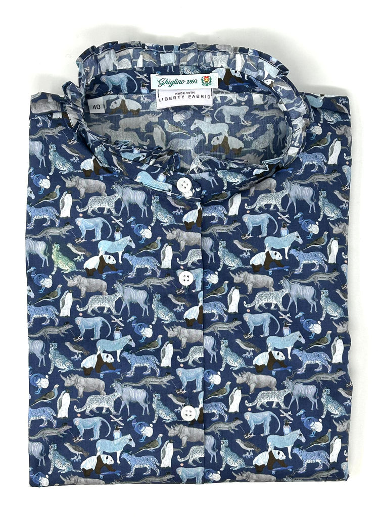 CAMICIA SISSY LIBERTY FABRICS - 8 FANTASIE - Ghiglino1893