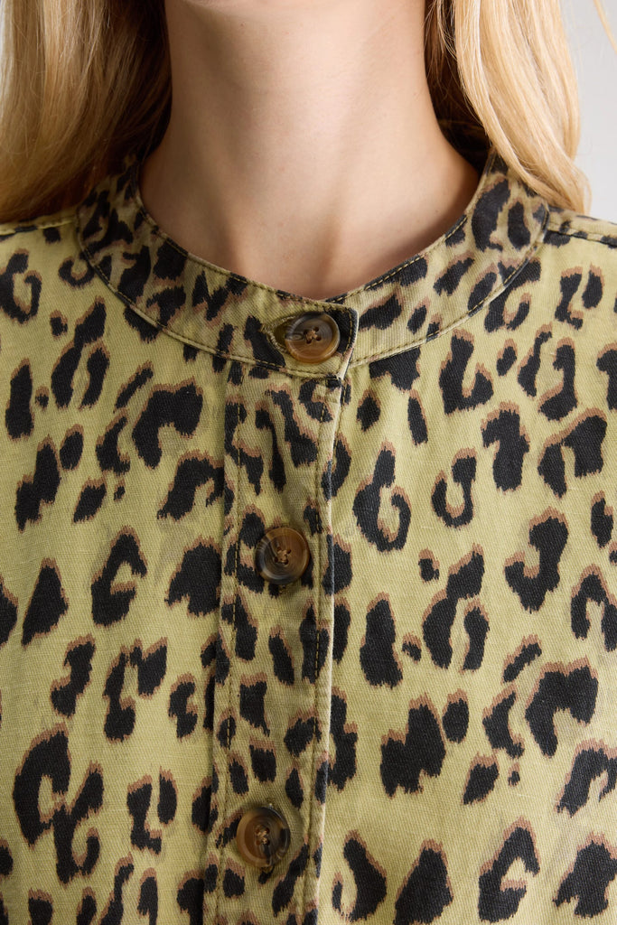 WORKER JACKET LEOPARD PRING - Ghiglino1893