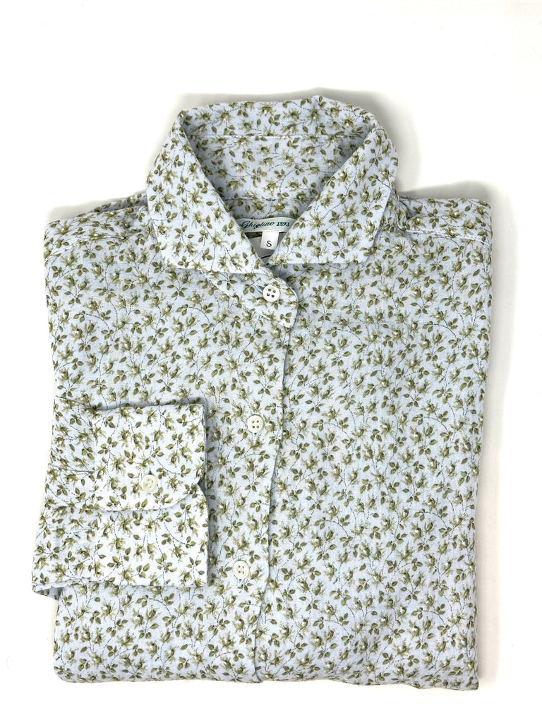 CAMICIA MALLY GARZA MOTIVO FLOREALE - 2 COLORI - - Ghiglino1893