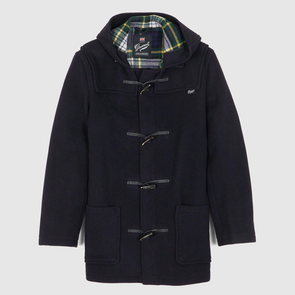 DUFFLE COAT MID-LENGHT GLOVERALL - NAVY DRESS GORDON - Ghiglino1893