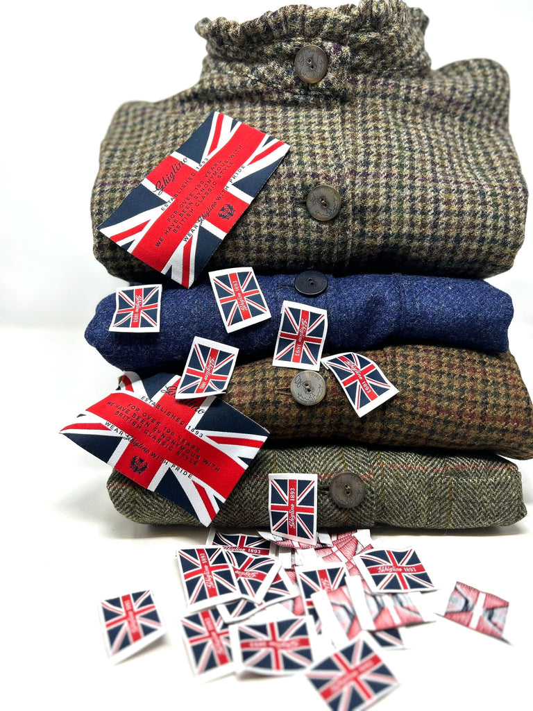 GIACCA DEL CAMALLO "LADIES" MICRO ROUCHES HARRIS TWEED - 3 COLORI - Ghiglino1893