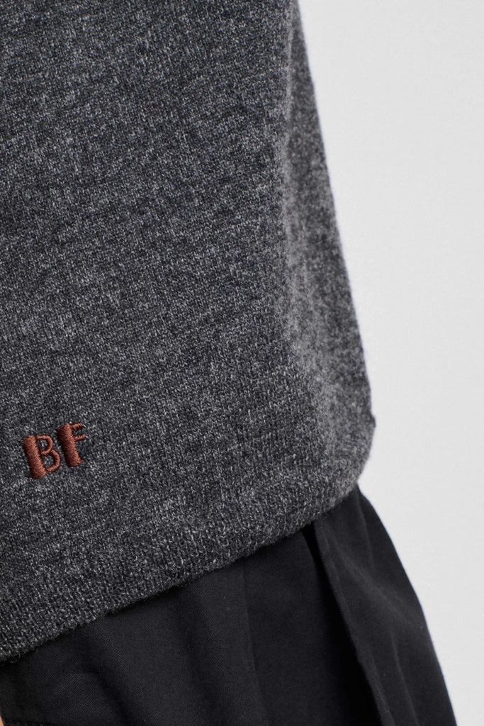 SMANICATO “LAKE” LANA MERINOS BEATRIZ FUREST - GRIGIO - Ghiglino1893