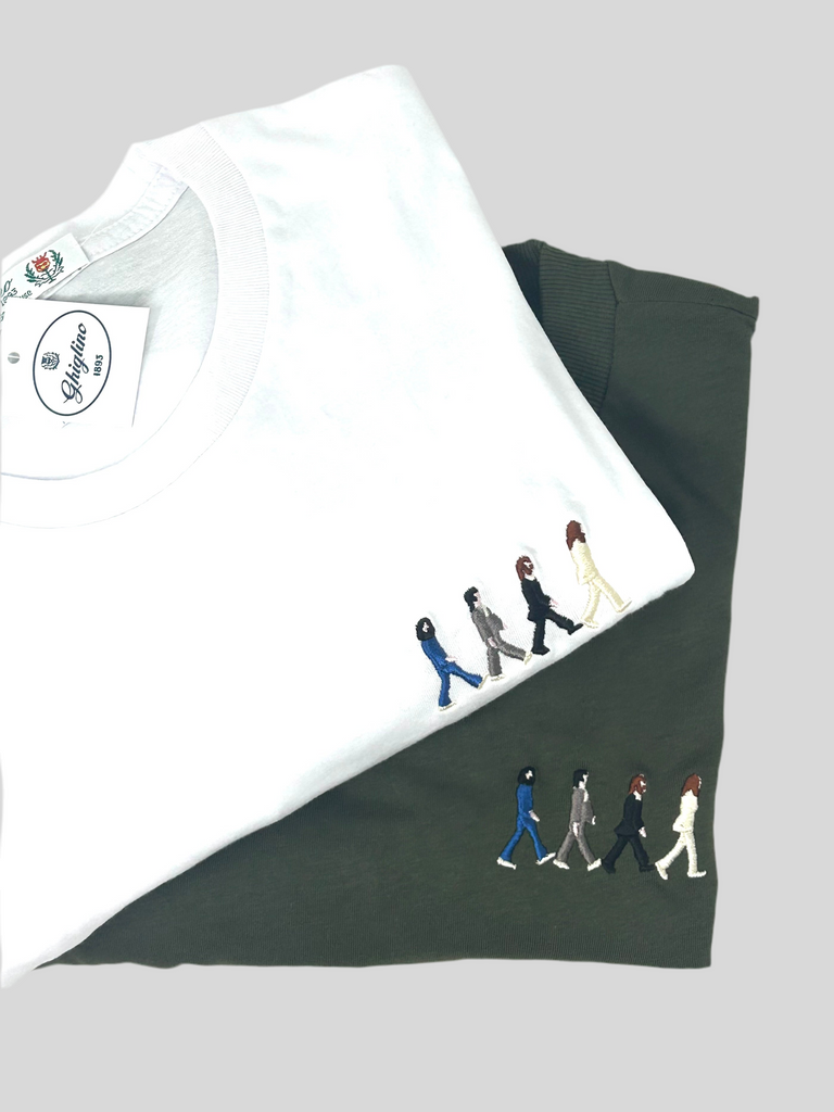 T-SHIRT RICAMO BEATLES - Ghiglino1893
