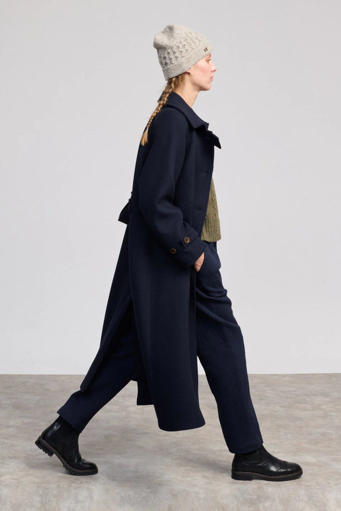 CAPPOTTO LUNGO BEATRIZ FUREST - BLU NAVY - Ghiglino1893