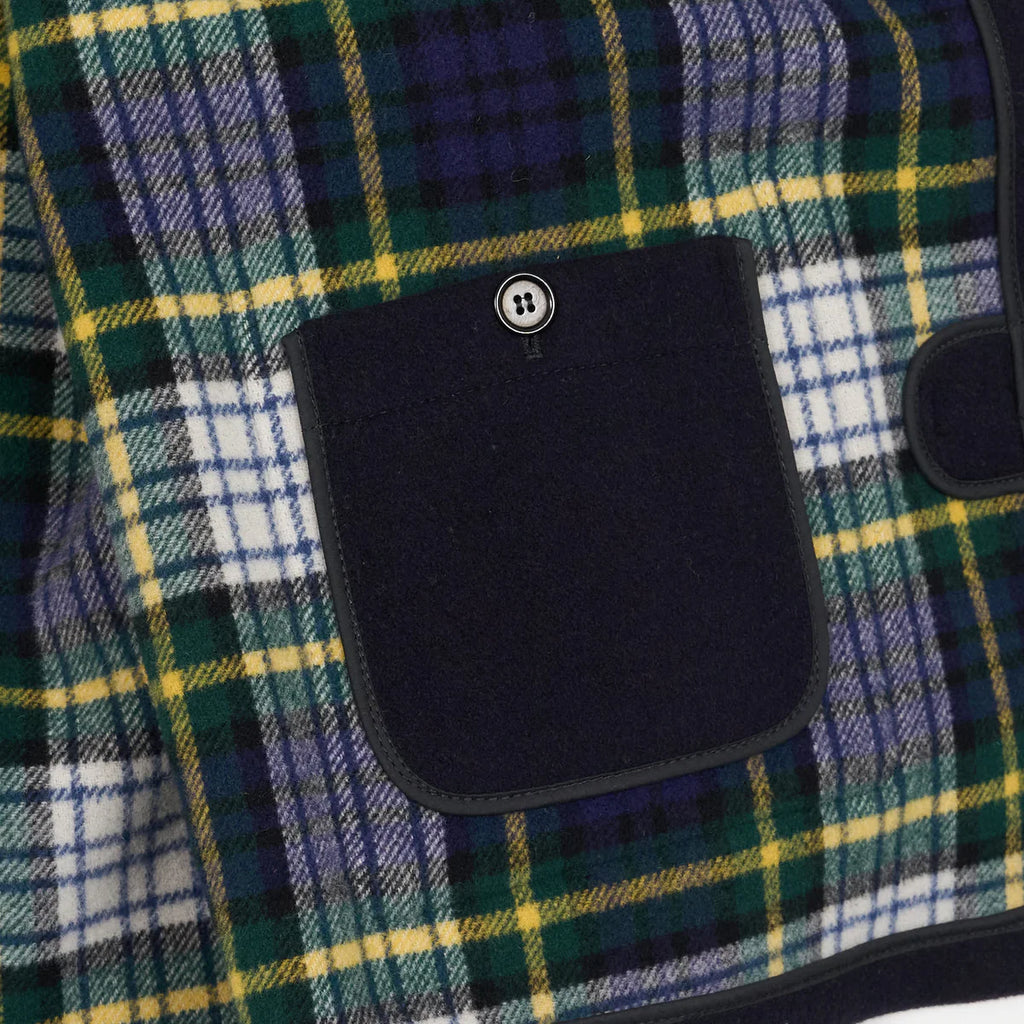 DUFFLE COAT MID-LENGHT GLOVERALL - NAVY DRESS GORDON - Ghiglino1893