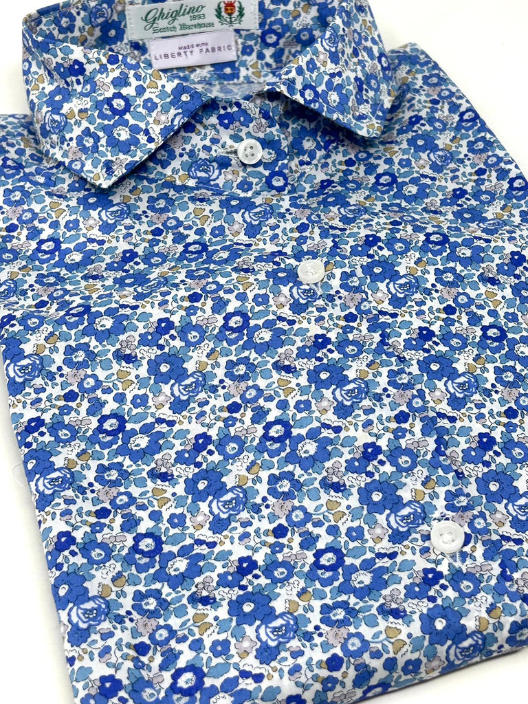 CAMICIA ANNINA MADE WITH LIBERTY FABRICS - 9 FANTASIE - Ghiglino1893