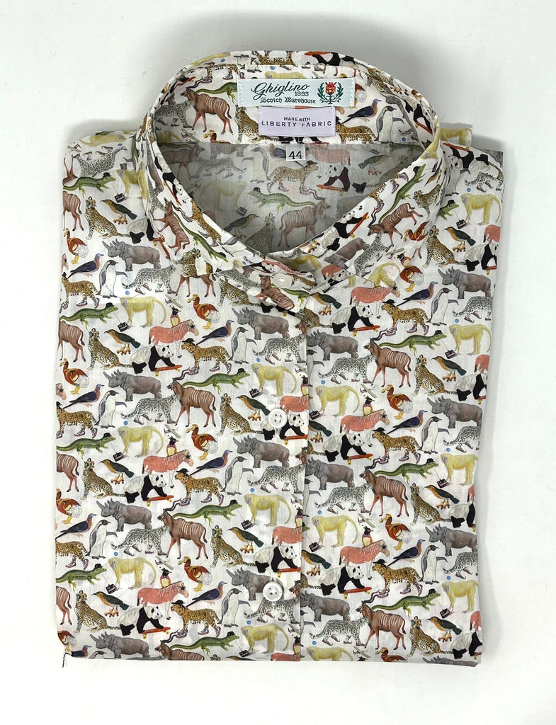 CAMICIA ANNINA MADE WITH LIBERTY FABRICS - 9 FANTASIE - Ghiglino1893