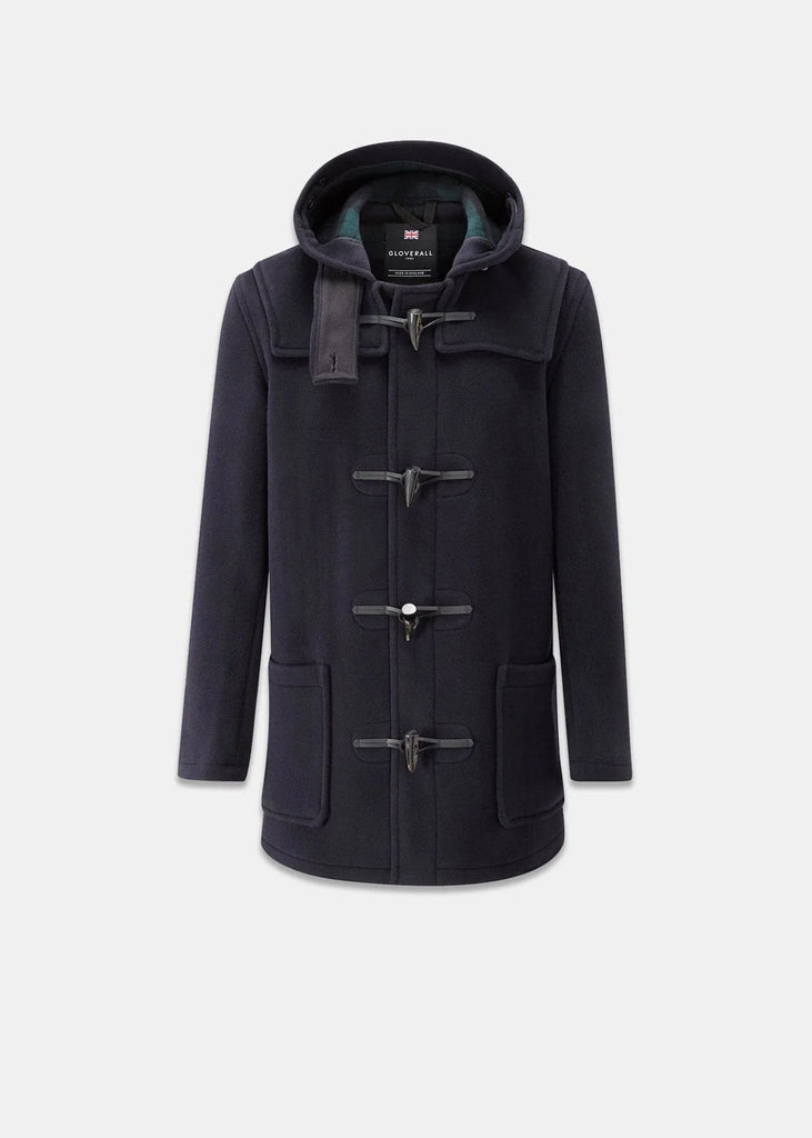 DUFFLE COAT MID-LENGHT GLOVERALL - NAVY DRESS GORDON - Ghiglino1893