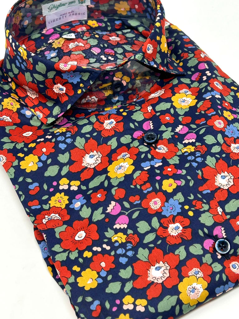 CAMICIA ANNINA MADE WITH LIBERTY FABRICS - 9 FANTASIE - Ghiglino1893