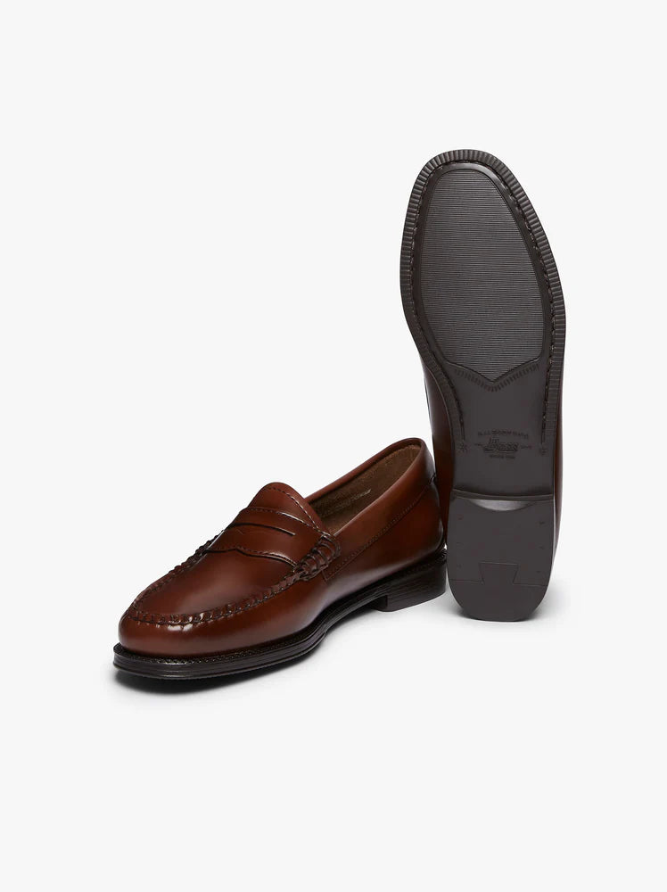 PENNY LOAFERS COGNAC SUOLA GOMMATA G.H.BASS WEEJUNS - Ghiglino1893
