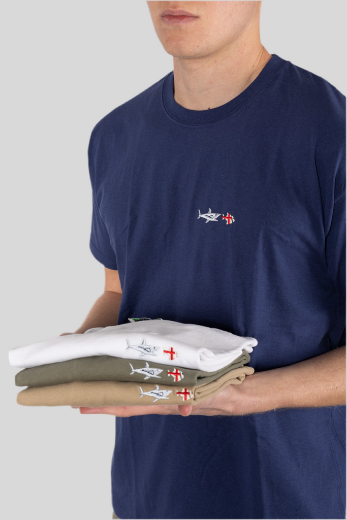 T-SHIRT SQUALO/PESCE GENOVA - Ghiglino1893