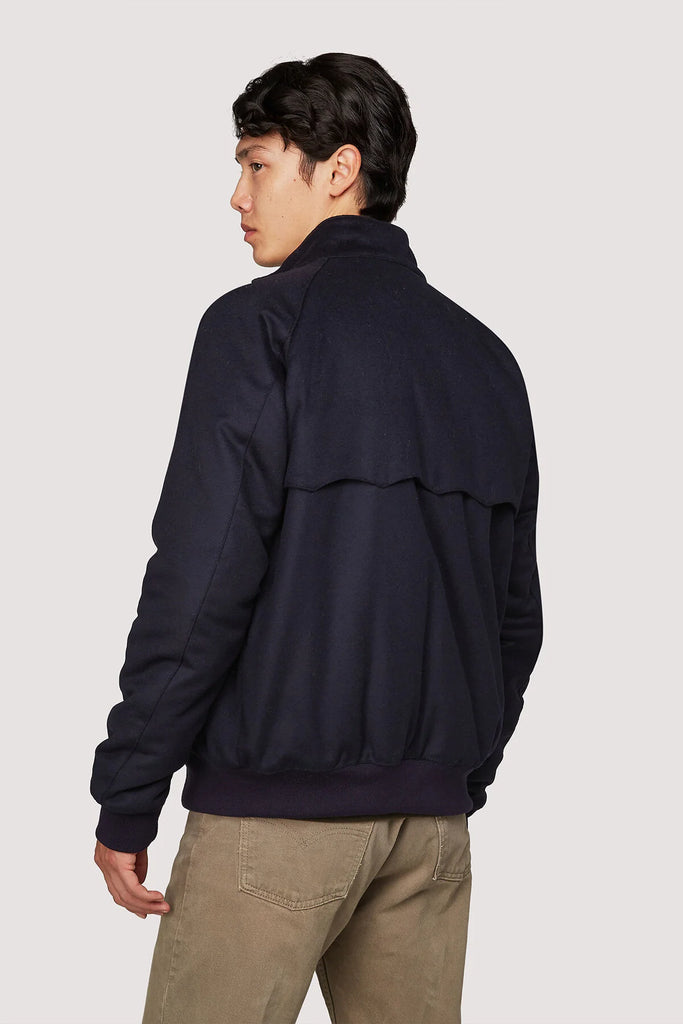 BARACUTA MELTON G9 DEEP BLUE - Ghiglino1893