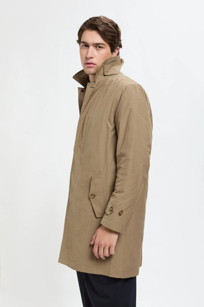 BARACUTA G10 DETACHABLE CLOTH BLU TAN - Ghiglino1893