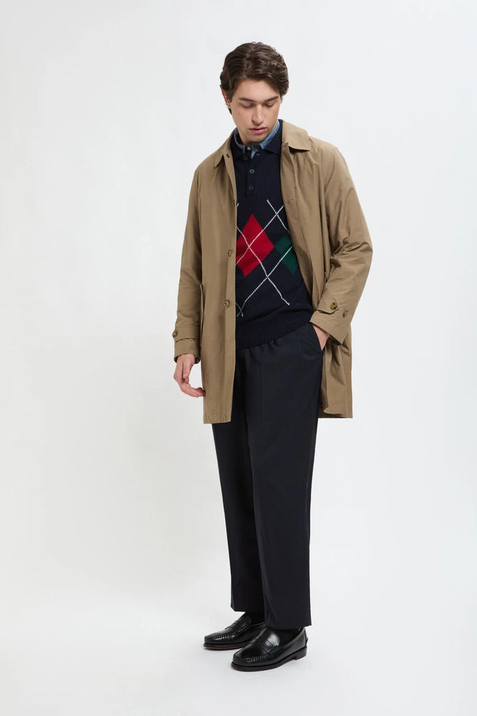 BARACUTA G10 DETACHABLE CLOTH BLU TAN - Ghiglino1893