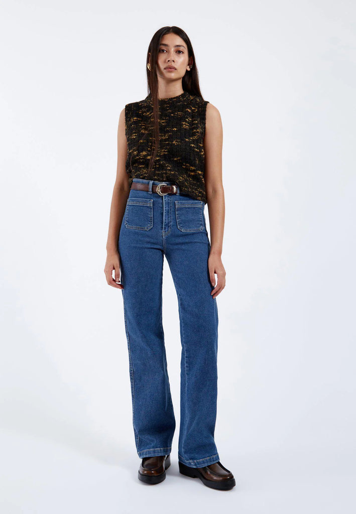 JEANS MOXY STRAIGHT PATCHE POCHET DR.DENIM - MID RETRO - Ghiglino1893