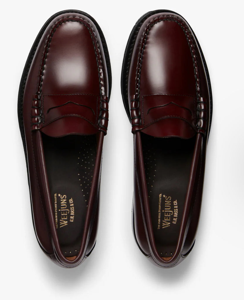 GH BASS WEEJUS PENNY LOAFER - WINE - Ghiglino1893