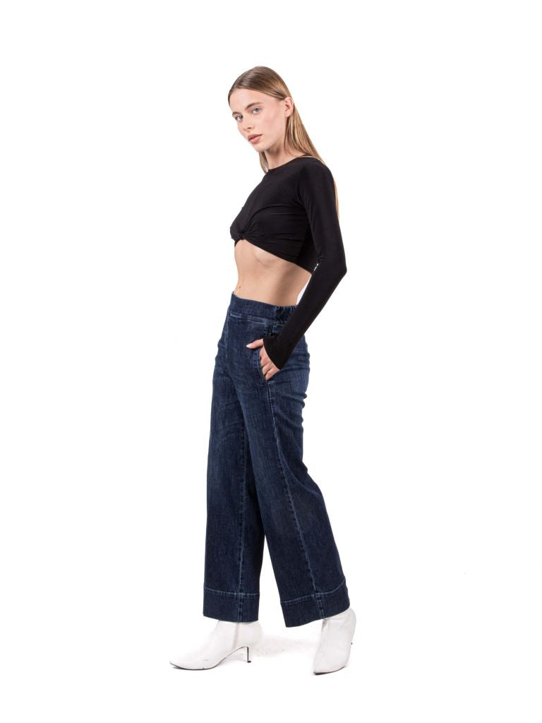 JEANS RELAXED WIDE LEG CIGALA’S - BLU JEANS - Ghiglino1893