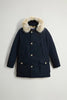 GIACCONE ARCTIC DETACHABLE FUR PARKA WOOLRICH - BLU - Ghiglino1893