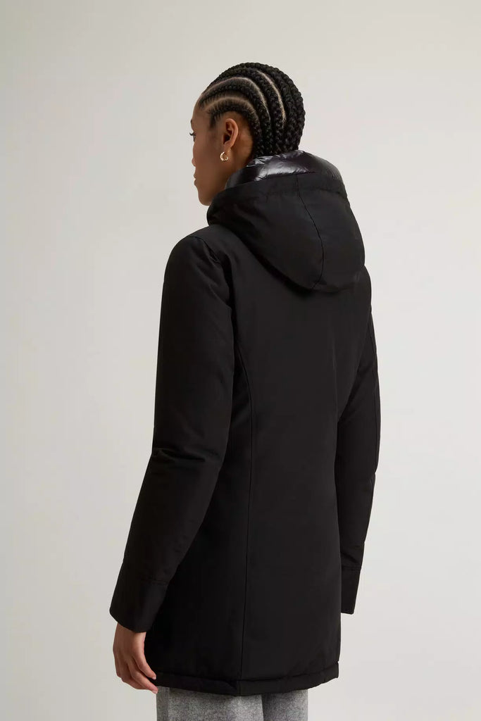 ARTIC PARKA IN RAMAR CLOTH WOOLRICH - BLACK - Ghiglino1893