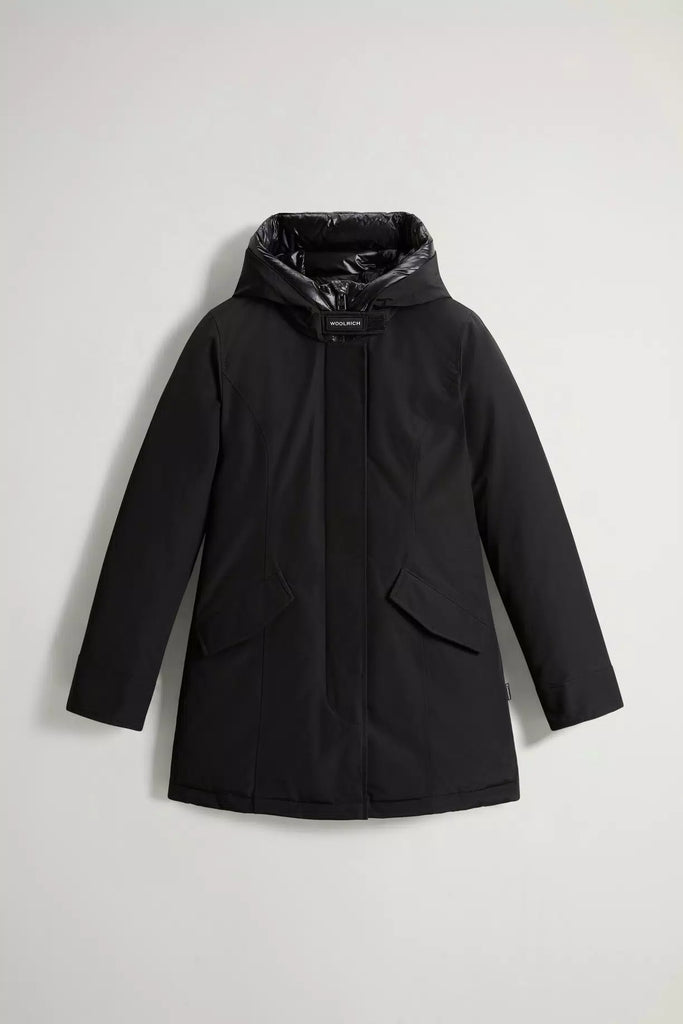 ARTIC PARKA IN RAMAR CLOTH WOOLRICH - BLACK - Ghiglino1893