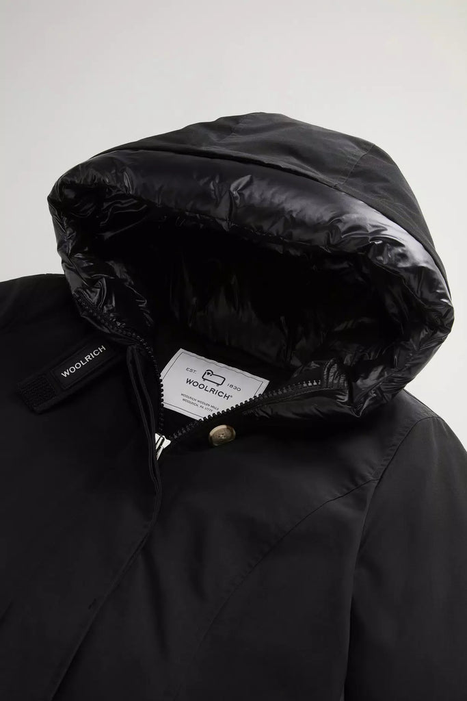 ARTIC PARKA IN RAMAR CLOTH WOOLRICH - BLACK - Ghiglino1893