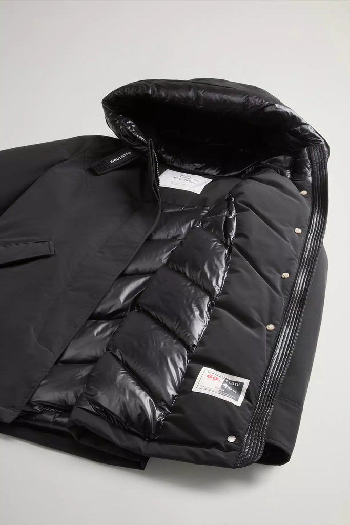 ARTIC PARKA IN RAMAR CLOTH WOOLRICH - BLACK - Ghiglino1893