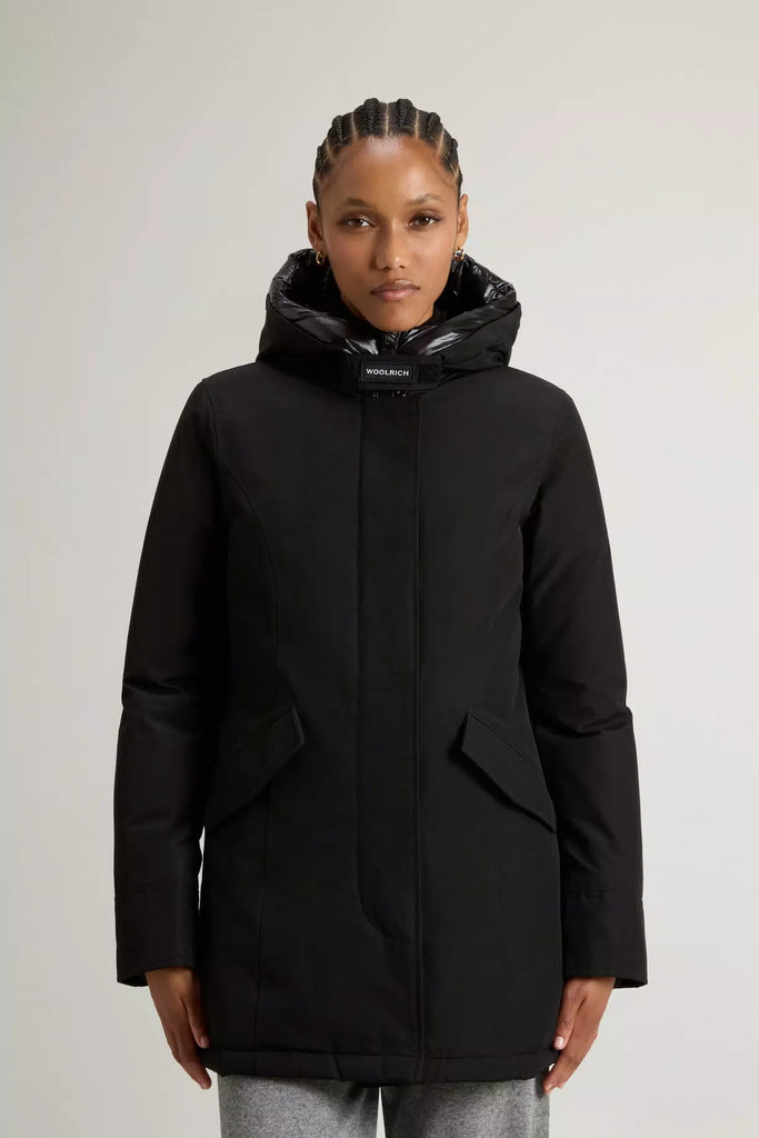 ARTIC PARKA IN RAMAR CLOTH WOOLRICH - BLACK - Ghiglino1893