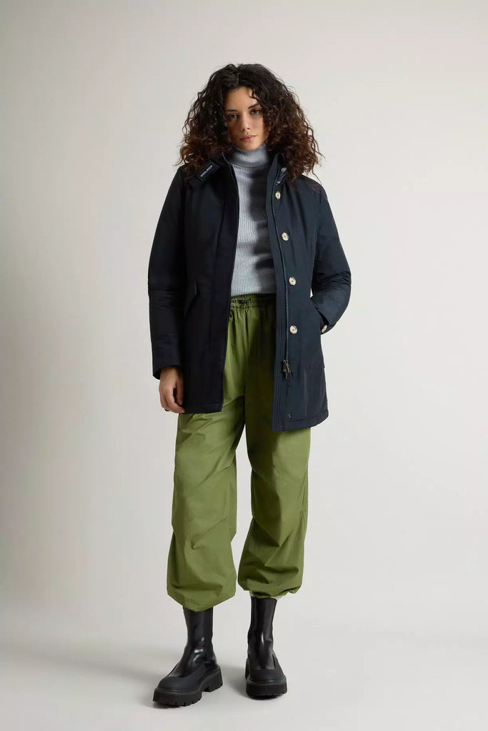 ARTIC PARKA IN RAMAR CLOTH WOOLRICH - DARK BLU - Ghiglino1893