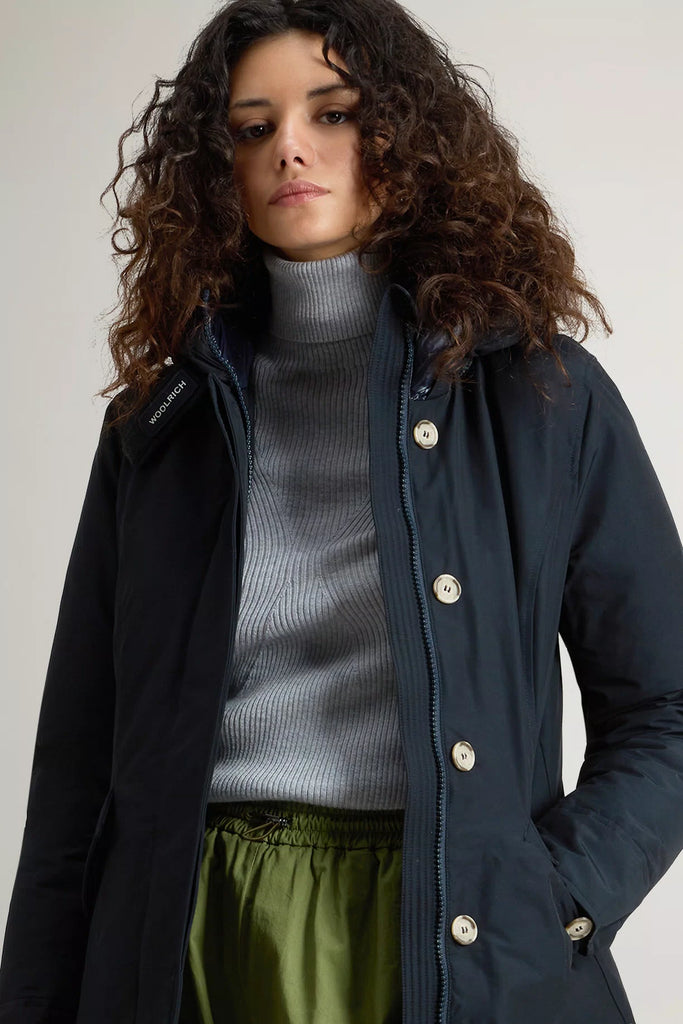 ARTIC PARKA IN RAMAR CLOTH WOOLRICH - DARK BLU - Ghiglino1893