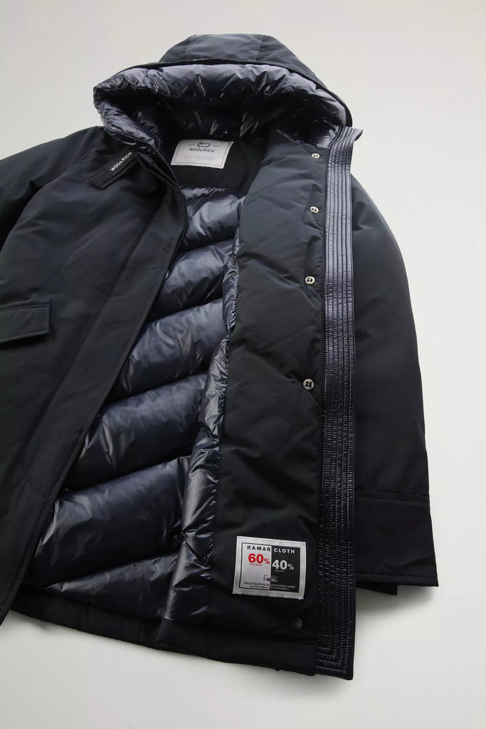 ARTIC PARKA IN RAMAR CLOTH WOOLRICH - DARK BLU - Ghiglino1893