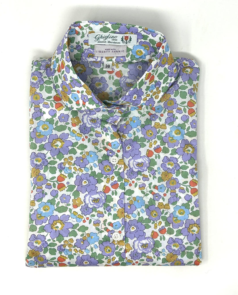 CAMICIA ANNINA MADE WITH LIBERTY FABRICS - 9 FANTASIE - Ghiglino1893