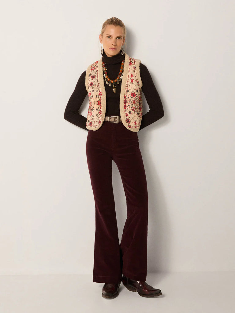 GILET ECO PELLICCIA PAUL - MOTIVO FLOREALE - Ghiglino1893